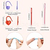 204Pcs 12 Styles Eco-Friendly ABS Plastic Knitting Crochet Locking Stitch Markers Holder IFIN-FS0001-67-3
