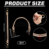 2Pcs Glass Rhinestone Rubber Cord Bag Handles FIND-PH0059-68A-2