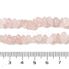 Natural Rose Quartz Chip Bead Strands G-M205-02A-4