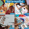 MAYJOYDIY US 1 Set PET Hollow Out Drawing Painting Stencils DIY-MA0005-38A-02-6