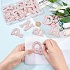  26Pcs Adhesive/Sew on Non-Woven Fabrics Patches DIY-NB0007-06-3