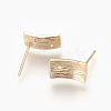 Brass Stud Earring Findings X-KK-T020-123G-2