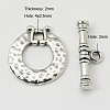 Tibetan Style Alloy Toggle Clasps TIBE-E002-AS-2