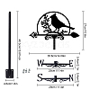 Orangutan Iron Wind Direction Indicator AJEW-WH0265-005-2