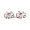 Brass Micro Pave Cubic Zirconia Beads KK-B157-19P-1