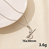 304 Stainless Steel Fox Pendant Necklaces VH1834-11-1
