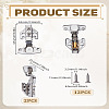 Stainless Steel Hinge STAS-WH0036-71A-2