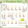 Animal Alloy Enamel Pendant Stitch Markers HJEW-AB00463-2