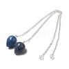 Dyed & Heated Natural Blue Aventurine Dowsing Pendulums G-R492-01S-06-1