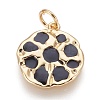 Brass Enamel Pendants KK-O113-03G-A-1