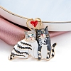 Cat with Heart Enamel Pins PW-WG6A2C0-01-1