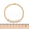 Brass Micro Pave Cubic Zirconia Link Chain Bracelets KK-R217-42G-5