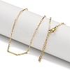 304 Stainless Steel Bar Link Chain Necklaces NJEW-H043-04P-1