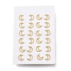 304 Stainless Steel Crescent Moon Stud Earrings X-EJEW-H100-06B-G-3