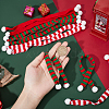 30Pcs 3 Style Mini Christmas Striped Knitted Scarf DIY-NB0008-79-3