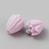 Opaque Resin Flower Rose Beads RESI-TAC0022-01H-2