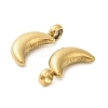 304 Stainless Steel Charms STAS-M017-14C-G-1-2