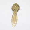 Tibetan Style Bookmark Cabochon Settings TIBE-S169-AB-NR-2