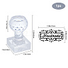 Clear Acrylic Soap Stamps DIY-WH0477-004-4