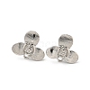 Rack Plating Brass Studs Earrings Finding KK-T072-16P-1