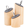 3 Sizes Wood Jewelry Ring Display Riser Stands RDIS-WH0011-13B-1