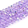 Transparent Glass Beads Strands X-EGLA-N016-4mm-03-1
