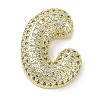 Rack Plating Brass Micro Pave Clear Cubic Zirconia Pendants KK-R163-05C-G-1