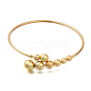 Alloy Round Ball Cuff Choker Necklaces for Women NJEW-L183-001G-1