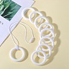 9Pcs Ring Food Grade Eco-Friendly Silicone Focal Beads JX895B-7