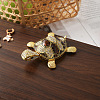 Turtle Alloy Rhinestone Metal Hinged Trinket Boxes PW-WG1A838-02-1