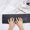 SUPERFINDINGS 2Pcs 2 Styles Transparent Acrylic Keyboard Stands ODIS-FH0001-17-2