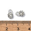 Rack Plating Alloy Rhinestone Charms FIND-M014-16A-P-3