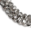 Electroplate Transparent Glass Beads Strands EGLA-B011-08A-PL02-3