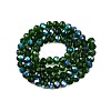 Electroplate Glass Beads Strands EGLA-A044-T6mm-L24-3