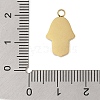 304 Stainless Steel Enamel Pendants STAS-P377-11G-A-3