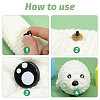 Craft Plastic Doll Eyes DIY-GL0004-77-5