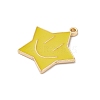 Alloy Enamel Pendants ENAM-F152-05G-01-2