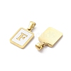 Ion Plating(IP) 304 Stainless Steel Pave Shell Pendants STAS-G327-01G-F-2