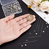 304 Stainless Steel Ball Post Stud Earring Findings & Flat Head Pins & Ball Head Pins & Eye Pin & Jump Rings STAS-BBC0010-38P-3