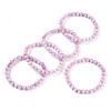 Natural Kunzite Round Beads Stretch Bracelets Women Men BJEW-T022-06A-1