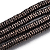 Electroplate Non-magnetic Synthetic Hematite Beads Strands G-N0321-07B-1