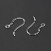 Transparent Resin Earring Hooks RESI-G050-02-3