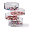 Rotatable 4-Layer Plastic Jewelry Storage Box AJEW-H109-01-3