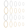 60Pcs 10 Styles Brass Linking Rings KK-HS0001-48-1
