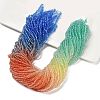Transparent Painted Glass Beads Strands LS-DGLA-A034-T2mm-A02-1