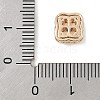 Brass Micro Pave Cubic Zirconia Beads KK-K297-33G-01-3