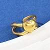 304 Stainless Steel Adjustable Open Cuff Rings for Women RJEW-U063-01A-G-2