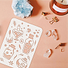 Plastic Reusable Drawing Painting Stencils Templates DIY-WH0202-357-3