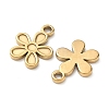304 Stainless Steel Pendant Cabochon Settings for Enamel STAS-H240-35G-02-2