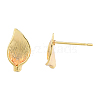 Brass Stud Earring Findings KK-N231-418-3